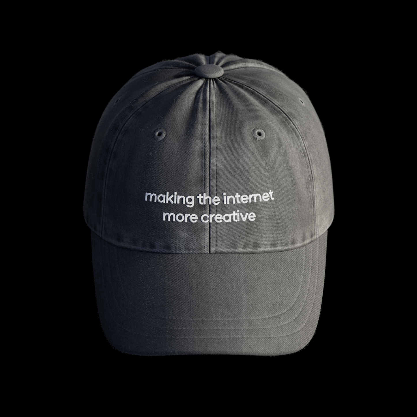 Washed Slogan Cap
