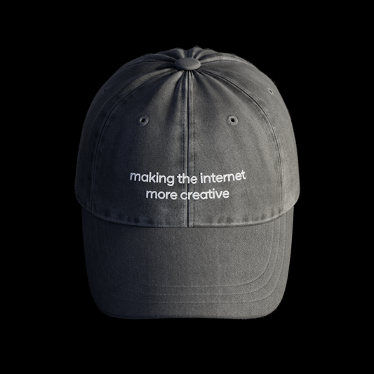 Washed Slogan Cap